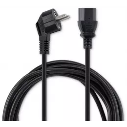 Кабель Buro BU-PCAB-5M-16A IEC C13 Евровилка угловой 5м