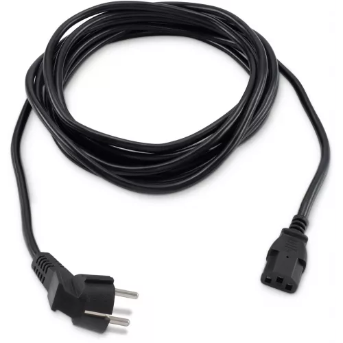 Кабель Buro BU-PCAB-5M-16A IEC C13 Евровилка угловой 5м
