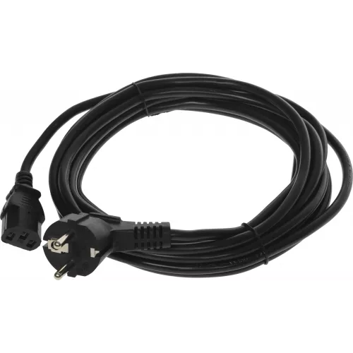 Кабель Buro BU-PCAB-5M-16A IEC C13 Евровилка угловой 5м