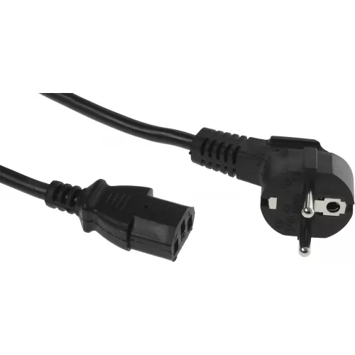 Кабель Buro BU-PCAB-5M-16A IEC C13 Евровилка угловой 5м