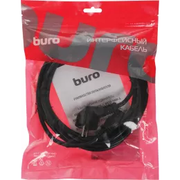 Кабель Buro BU-PCAB-5M-16A IEC C13 Евровилка угловой 5м