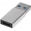 Адаптер Buro BU-USB3-Am-Cf ver3.0 USB A(m) USB Type-C (f) серебристый (пакет)
