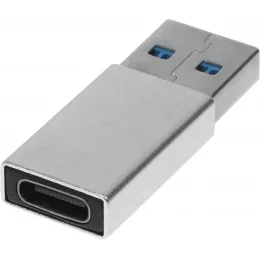 Адаптер Buro BU-USB3-Am-Cf ver3.0 USB A(m) USB Type-C (f) серебристый (пакет)