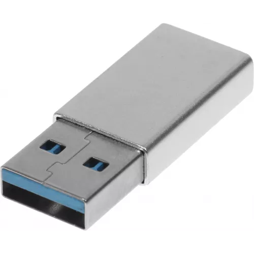 Адаптер Buro BU-USB3-Am-Cf ver3.0 USB A(m) USB Type-C (f) серебристый (пакет)