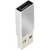 Адаптер Buro BU-USB3-Am-Cf ver3.0 USB A(m) USB Type-C (f) серебристый (пакет)