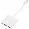 Переходник Buro USB Type-C (m) HDMI (f) USB 3.0 A(f) USB Type-C (f) (BHP RET TPC-HDM) белый