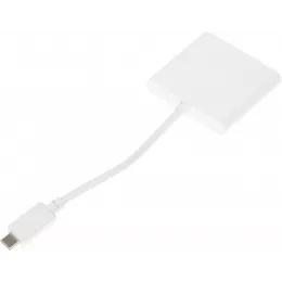 Переходник Buro USB Type-C (m) HDMI (f) USB 3.0 A(f) USB Type-C (f) (BHP RET TPC-HDM) белый