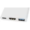Переходник Buro USB Type-C (m) HDMI (f) USB 3.0 A(f) USB Type-C (f) (BHP RET TPC-HDM) белый