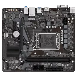 Материнская плата/ MB GIGABYTE INTEL H610 s1700, 2xDDR5(64GB), D-SUB/HDMI 2.1, 1xPCIe 4.0x16, 1xPCIe 3.0, 1xLAN, 4xSATA 6Gb/s, 1xM.2, 2xUSB 3.2, 4xUSB 2.0, 2xPS/2, mATX