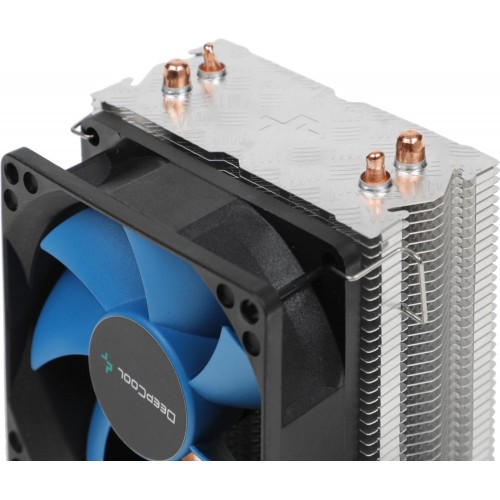 Кулер Deepcool Ice Edge Mini FS V2.0 Soc-AM5/AM4/1200/1700/1851 черный/синий 3-pin 25dB Al+Cu 100W 276gr Ret (DP-MCH2-IEMV2) [DP-MCH2-IEMV2]