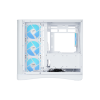 Корпус ПК без блока питания/ Case SAMA V62S White, Midi-Tower, TG, 4x120mm ARGB, 2xUSB 3.0 + 1xUSB 3.2 Type-C, ATX, mATX, mITX White SAMA