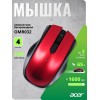 Мышь Acer OMR032 черный/красный оптическая 1600dpi беспров. USB 4but (ZL.MCEEE.009)