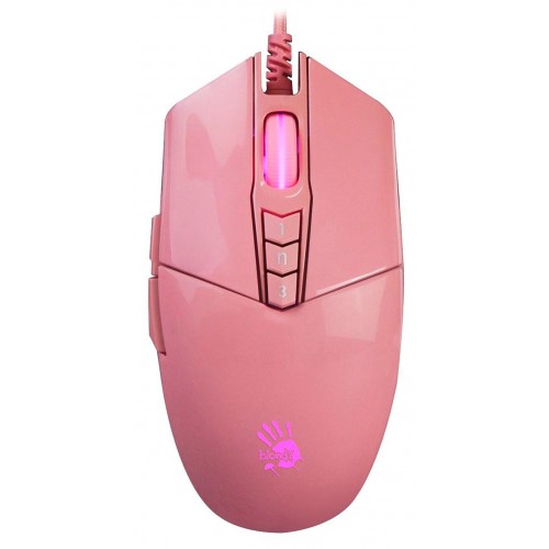 Мышь A4Tech Bloody P91s Розовая - Оптическая 8000dpi, USB, 8 кнопок (P91S PINK ACTIVATED)