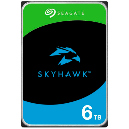 Жесткий диск Seagate SkyHawk 6TB SATA3 для видеонаблюдения - 5400 об/мин, 256MB кеш, 1 год гарантии
