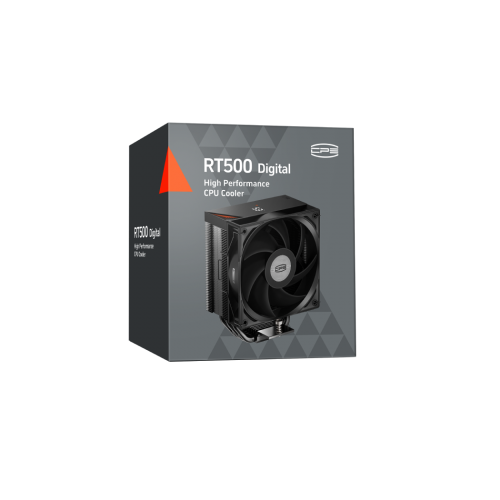 Кулер для процессора PCCooler RT500 Digital BK: Эффективное охлаждение с LED-индикацией и низким уровнем шума