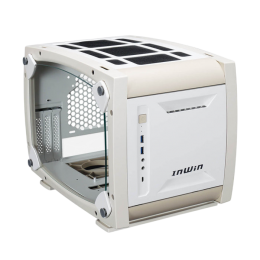 Корпус без блока питания/ Case InWin Explorer, Mini-Tower, TG, 3x120mm ARGB, 2xUSB-A 3.0 + 1xUSB-C 3.2, mITX Bone White