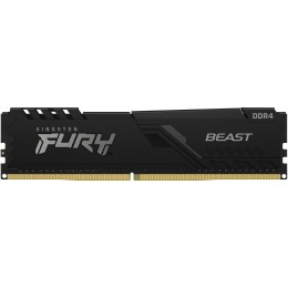 Память оперативная/ Kingston 16GB 3600MT/s DDR4 CL18 DIMM FURY Beast Black