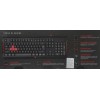Клавиатура A4Tech Q100 USB для геймеров с LED подсветкой и кабелем 1.8м - Черная