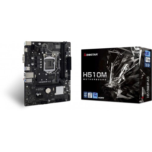Купить материнскую плату Biostar H510MHP 4.0 для Intel Soc-1200 с поддержкой 2xDDR4 и HDMI