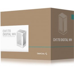 Корпус Deepcool CH170 DIGITAL белый mATX 1x120mm 1xUSB2.0 1xUSB3.0 audio bott PSU [R-CH170-WHNPI0D-G-1]