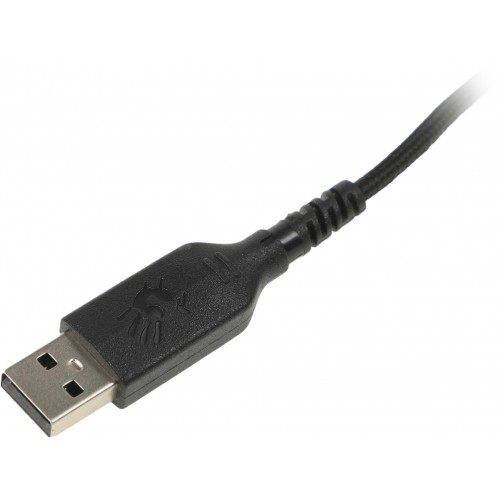 Клавиатура A4Tech Q100 USB для геймеров с LED подсветкой и кабелем 1.8м - Черная
