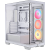 Купить корпус Corsair 3500X LX-R RGB iCUE LINK - Midi-Tower с ARGB, 3 вентилятора, USB 3.2, белый, для E-ATX, ATX, mATX, mITX
