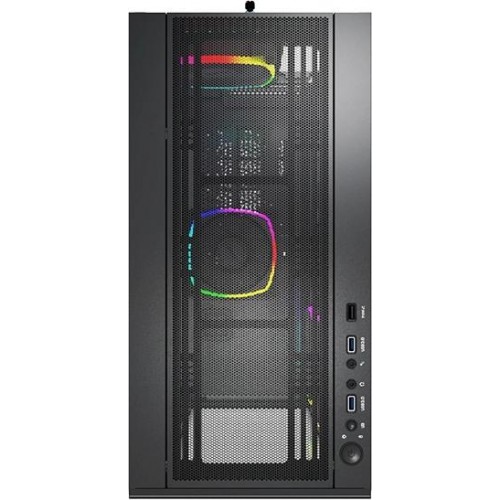 Корпус Montech Sky Two в черном цвете ATX с 3 вентиляторами 140mm, 2xUSB3.0 и аудиоразъемом - идеальное решение для вашего ПК