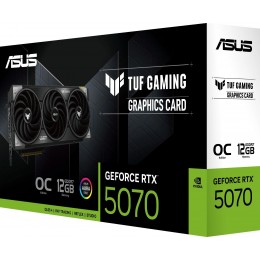 Видеокарта Asus PCI-E 5.0 TUF-RTX5070-O12G-GAMING NVIDIA GeForce RTX 5070 12Gb 192bit GDDR7 2610/28000 HDMIx2 DPx3 HDCP Ret