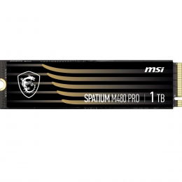 MSI SSD SPATIUM M480 Pro, 1000GB, M.2(22x80mm), NVMe, PCIe 4.0 x4, 3D TLC, R/W 7400/6000, IOPs 750 000/1 000 000, DRAM buffer 1024MB, TBW 700, DWPD 0.38 (5 лет)