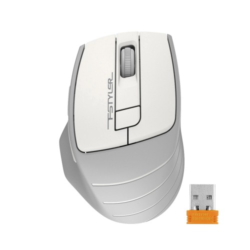 Купить беспроводную оптическую мышь A4Tech Fstyler FG30 белый/серый, 2000dpi, 6 кнопок - идеальный выбор для комфортной работы