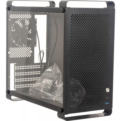 Корпус для ПК Accord ACC-GCUB4 черный mATX с USB 3.0 и 3.1, 92мм вентилятором и аудиоразъемом