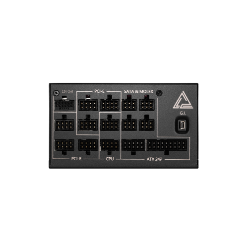 Блок питания ПК/ Power Supply MSI MEG Ai1300P PCIE5, 1300W 80+ Platinum (ATX, 3.1, PCIe 5.1, Full modular, 1x24(20+4)pin, 1xCPU 8(4+4)pin, 8xPCIe*2 8(6+2)pin, 1x12VHPWR, 16xSATA3, 4xMOLEX4pin, Active, 120x120mm, 160x150x86mm, APFC, black) MSI