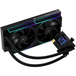 Система жидкостного охлаждения/ Water Cooling System Thermalright Core Matrix 240 Vision (240mm, LED, Black, ARGB/ Fans: 2x120mm, 68.9CFM, 28.2dBA, 2000RPM/ Pump height 64.4mm, Rad thickness 27mm/ S: 1700, 1200, 1851, 115X, AM5, AM4)