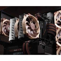 Кулер для процессора/ CPU Cooler Noctua NH-D15 G2 (228W, 4-pin PWM, 168mm, Al/Cu, 8x6mm, 2x140mm, 91.5CFM, 24.8dBA, 1500RPM, S: 1851/1700/1200/115X, AM5/AM4, Beige/Brown)