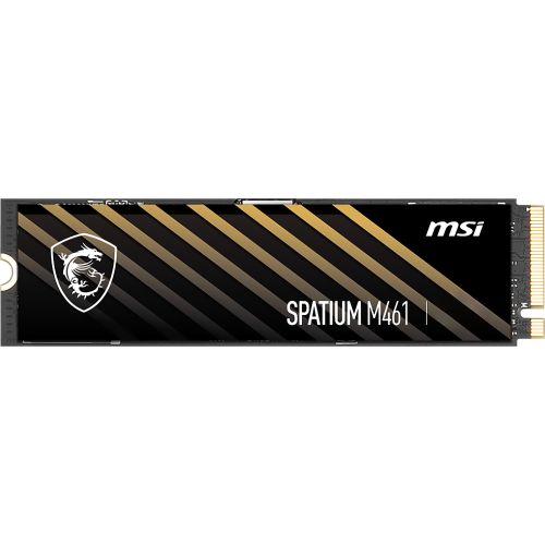 MSI SSD SPATIUM M461, 1000GB, M.2(22x80mm), NVMe, PCIe 4.0 x4, 3D TLC, R/W 5000/3200, IOPs 630 000/750 000, TBW 250, DWPD 0.14 (5 лет) MSI