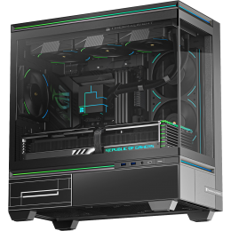 Корпус без блока питания/ Case Thermalright M10, Mini-Tower, TG, ARGB, no fans, 2xUSB-A 3.0, 1xUSB Type-C, mATX, mITX Black