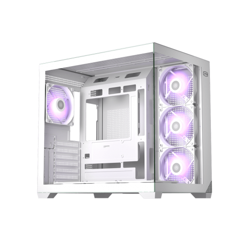 Корпус без блока питания/ Case PCCooler C3T700 ARGB WH, Midi-Tower, TG, 4x120mm ARGB, 1xUSB-A 3.0 + 1xUSB-A 2.0 + 1xUSB-C, ATX, mATX, mITX White PcCooler