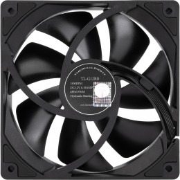 Кулер для корпуса/ Case Cooler Thermalright TL-G12RB Reverse (120x120x25mm, 4-pin PWM, 62.6CFM, 23.6dBA, 1500RPM, Black)