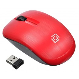 Мышь Оклик 525MW черный/красный оптическая 1000dpi беспров. USB для ноутбука 3but (1090720)