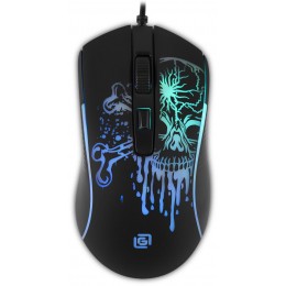Мышь Оклик 702G черный оптическая 3600dpi USB для ноутбука 4but (1902907)