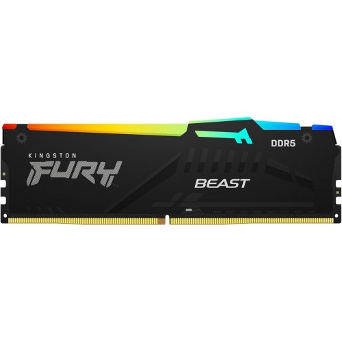 Память оперативная/ Kingston 16GB 5200MT/s DDR5 CL40 DIMM FURY Beast RGB XMP Kingston