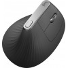 Мышь Logitech MX Vertical черный/серебристый оптическая 4000dpi беспров. BT/Radio USB 4but (910-005449)