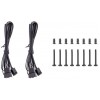 Вентилятор Thermaltake CT120 120мм 4-pin черный (2шт) - низкий уровень шума 25.8дБ | CL-F147-PL12BL-A