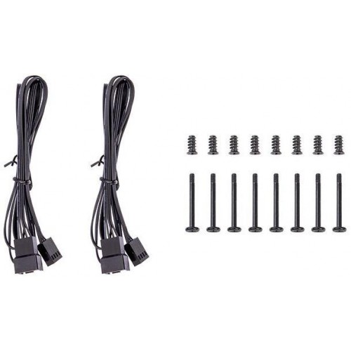 Вентилятор Thermaltake CT120 120мм 4-pin черный (2шт) - низкий уровень шума 25.8дБ | CL-F147-PL12BL-A