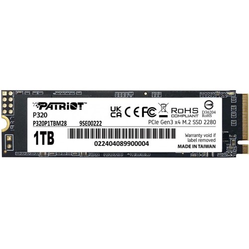 Накопитель SSD Patriot 1TB PCIe 3.0 x4 P320 M.2 2280 - Высокая скорость и надежность для вашего ПК