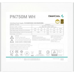 Блок питания ПК Deepcool PN750M WH (R-PN750M-FC0W-WGEU)