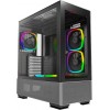 Корпус Montech Sky Two в черном цвете ATX с 3 вентиляторами 140mm, 2xUSB3.0 и аудиоразъемом - идеальное решение для вашего ПК