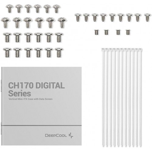 Корпус Deepcool CH170 DIGITAL белый mATX с вентиляцией 1x120mm и портами USB 2.0/3.0 для надежной сборки ПК