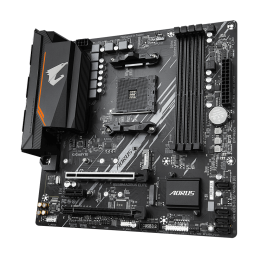 Материнская плата/ MB GIGABYTE AMD B550 sAM4, 4xDDR4(128GB), DVI-D/HDMI 2.1, 1xPCIe 4.0x16, 1xPCIe 3.0x16, 1xPCIe 3.0, 1xLAN, 4xSATA 6Gb/s, 2xM.2, 4xUSB 3.2, 4xUSB 2.0, 1xPS/2, mATX