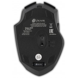 Мышь Оклик 780GW черный оптическая 3200dpi беспров. USB для ноутбука 6but (1903012)